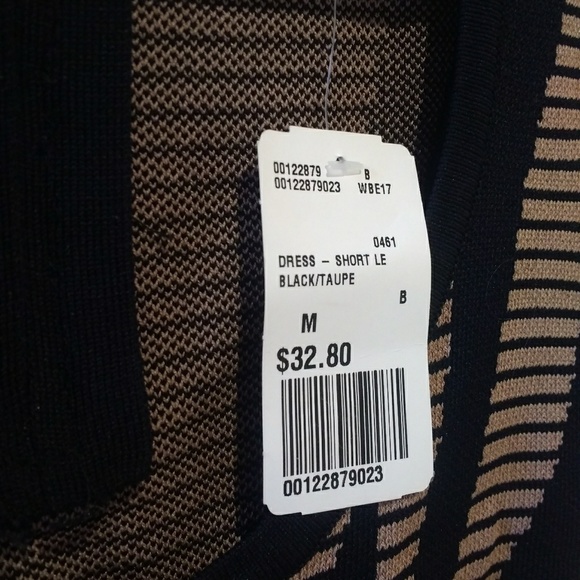 New! Forever 21 black and tan mini dress - Size M - Picture 3 of 3